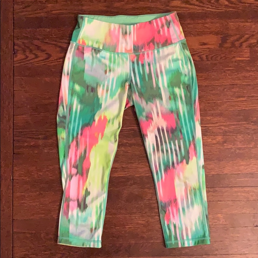 Athleta Pink Paradise Wailea Chaturanga Yoga Tight